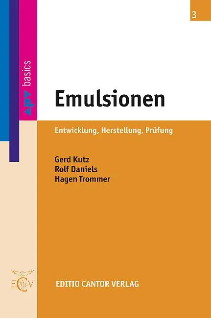 Cover: 9783871933981 | Emulsionen | G/Daniels, R/Trommer, H Kutz | Taschenbuch | 208 S.
