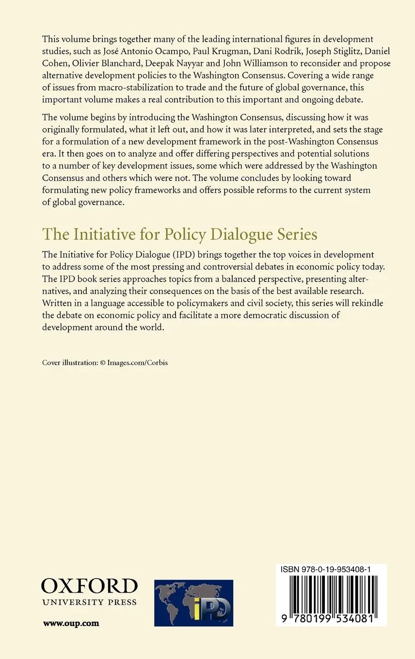Rückseite: 9780199534081 | The Washington Consensus Reconsidered | Narcis Serra (u. a.) | Buch