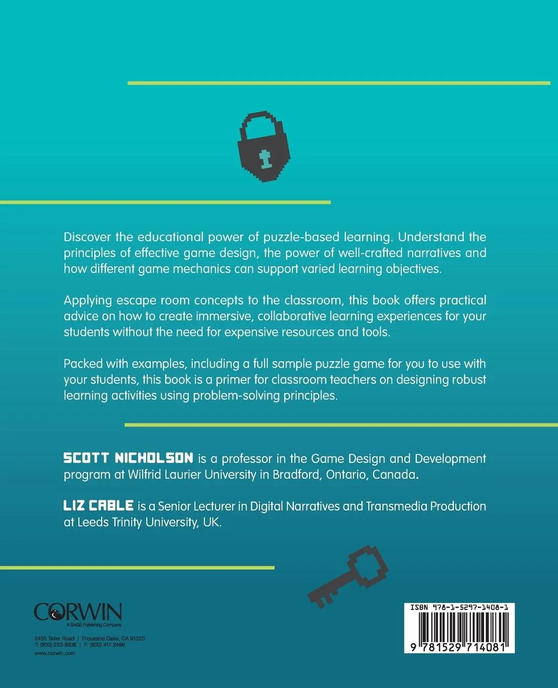 Rückseite: 9781529714081 | Unlocking the Potential of Puzzle-based Learning | Nicholson (u. a.)