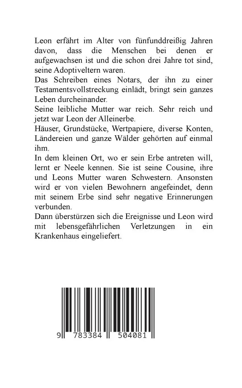 Rückseite: 9783384504081 | Dem Erben geht der Tod voraus: Adoption, Cousine, Notar, Testament,...