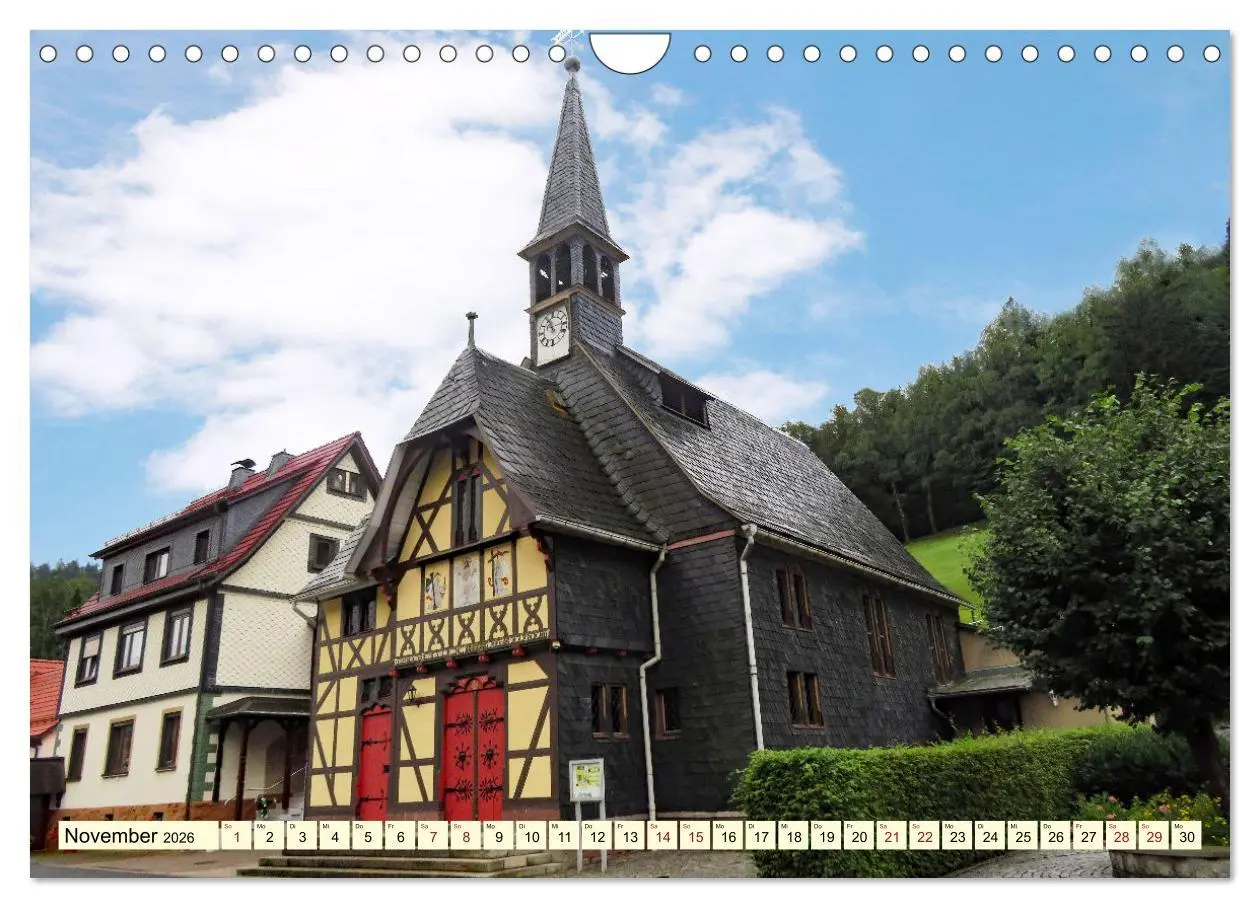 Bild: 9783457624081 | Fachwerkhäuser - Kirchen in Thüringen (Wandkalender 2026 DIN A4...
