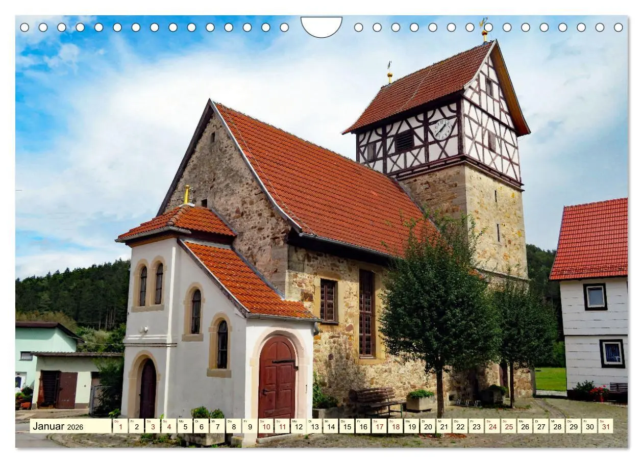 Bild: 9783457624081 | Fachwerkhäuser - Kirchen in Thüringen (Wandkalender 2026 DIN A4...