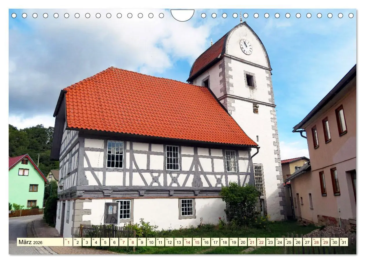 Bild: 9783457624081 | Fachwerkhäuser - Kirchen in Thüringen (Wandkalender 2026 DIN A4...