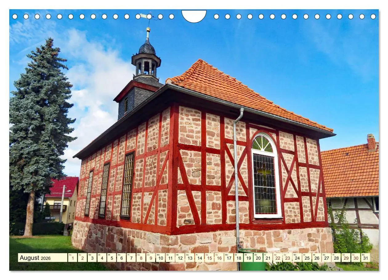 Bild: 9783457624081 | Fachwerkhäuser - Kirchen in Thüringen (Wandkalender 2026 DIN A4...