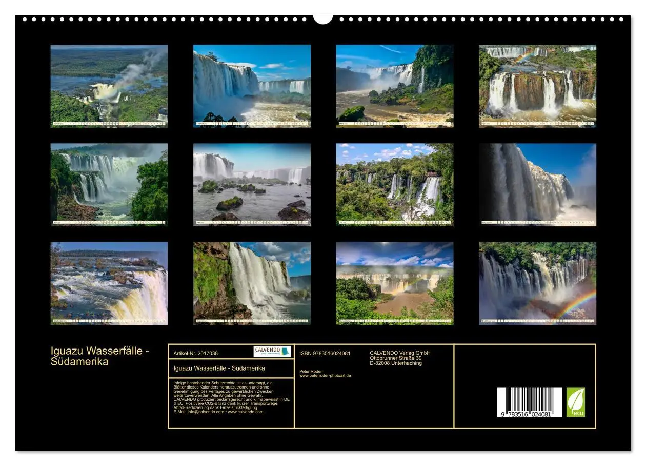 Bild: 9783516024081 | Iguazu Wasserfälle - Südamerika (hochwertiger Premium Wandkalender...