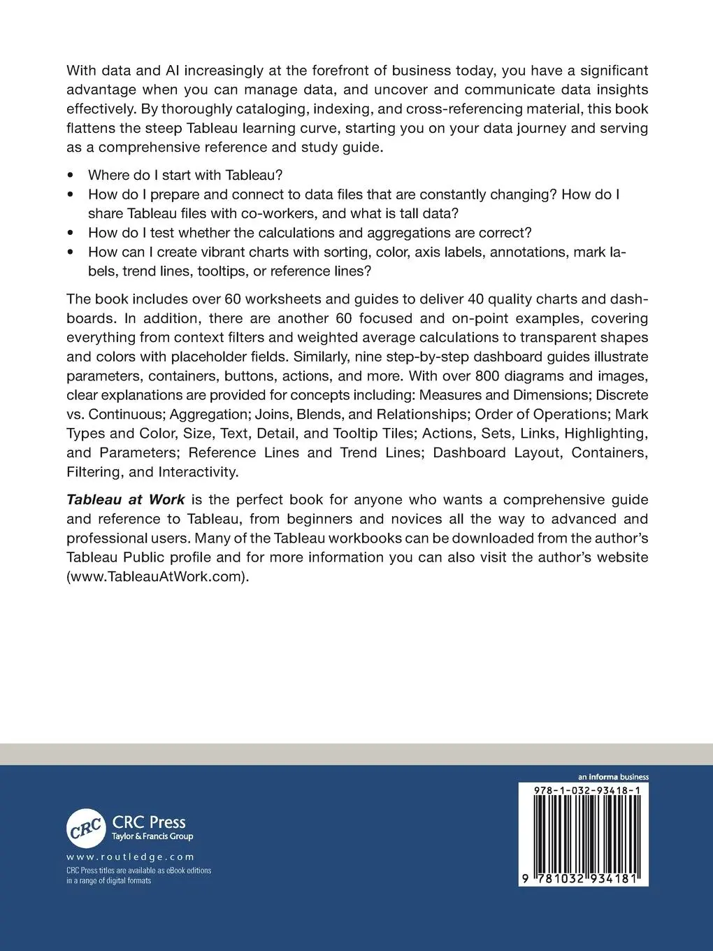 Rückseite: 9781032934181 | Tableau at Work | Cathy Young | Taschenbuch | Englisch | 2025