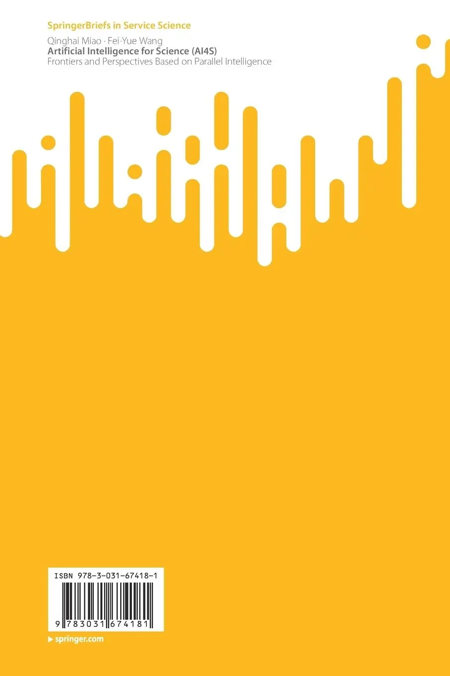 Rückseite: 9783031674181 | Artificial Intelligence for Science (AI4S) | Qinghai Miao (u. a.) | x