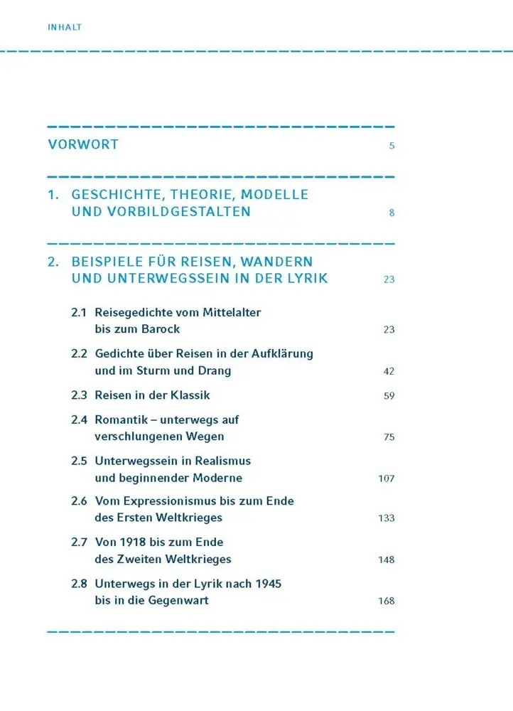 Bild: 9783129304181 | Reisen - unterwegs sein. Lyrik vom Barock bis zur Gegenwart | Buch