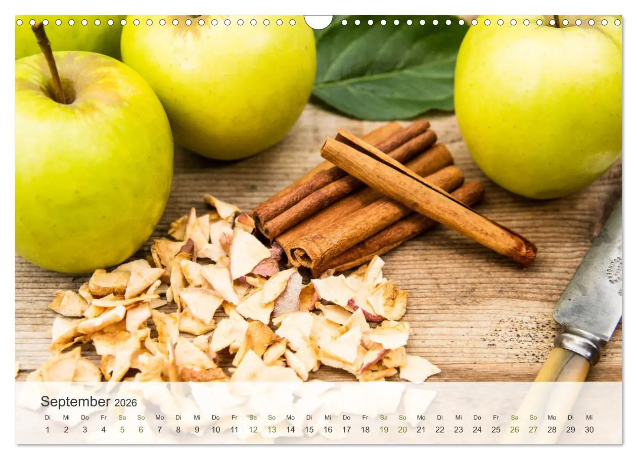 Bild: 9783457304181 | ApfelZEIT - Natürlich köstlich (Wandkalender 2026 DIN A3 quer),...