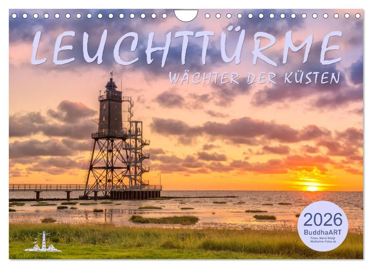Cover: 9783457784181 | Leuchttürme - Wächter der Küsten (Wandkalender 2026 DIN A4 quer),...