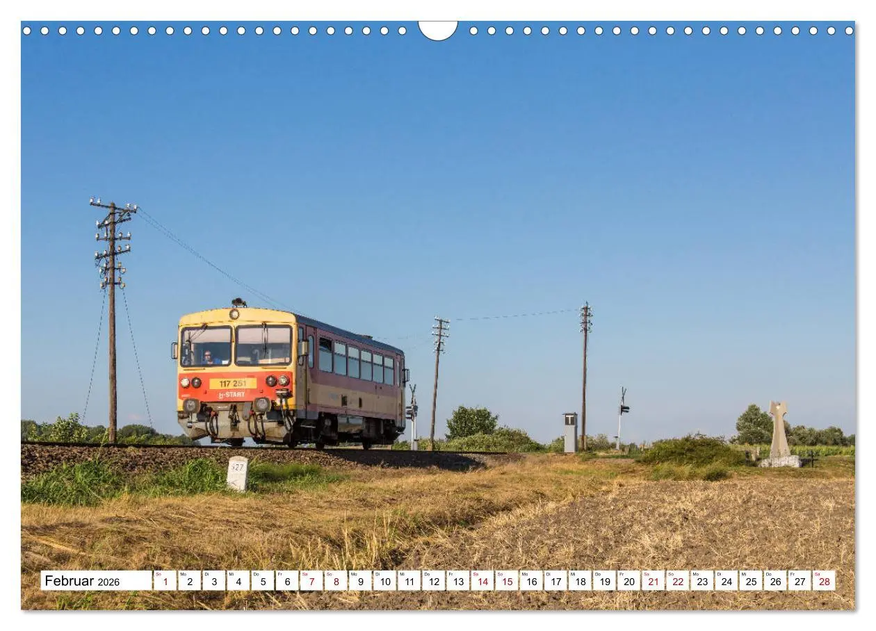 Bild: 9783457854181 | Eisenbahn in Ungarn (Wandkalender 2026 DIN A3 quer), CALVENDO...