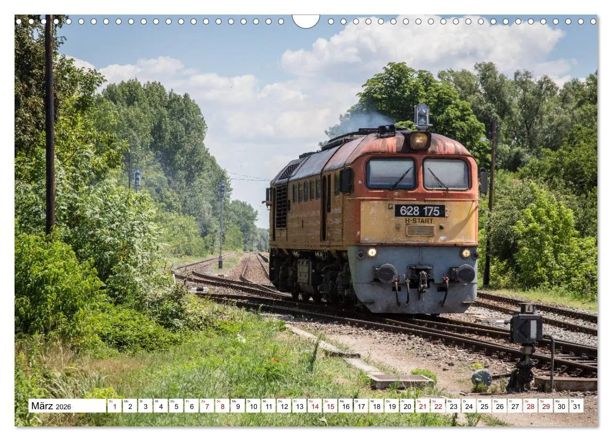 Bild: 9783457854181 | Eisenbahn in Ungarn (Wandkalender 2026 DIN A3 quer), CALVENDO...