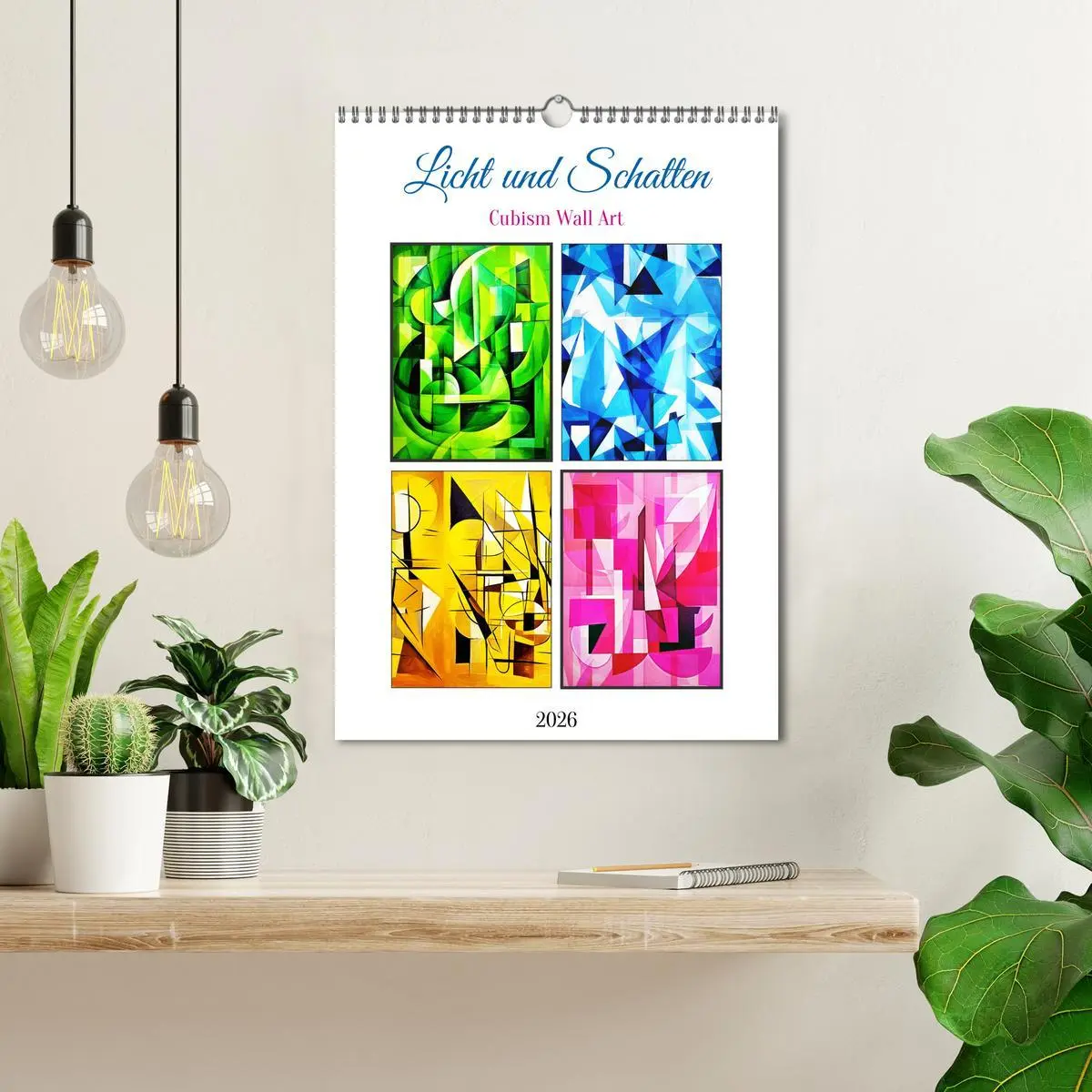 Bild: 9783516254181 | Licht und Schatten . Cubism Wall Art (Wandkalender 2026 DIN A3...
