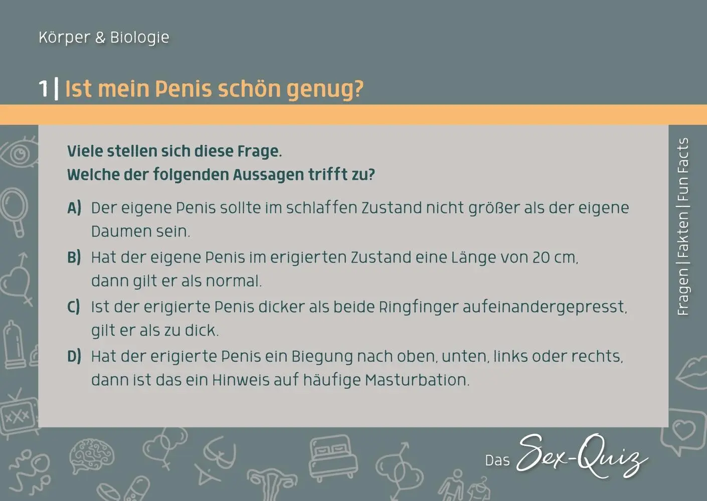 Bild: 9783834664181 | Das Sex-Quiz für Schule und Jugendarbeit | Kyra Weider (u. a.) | Box