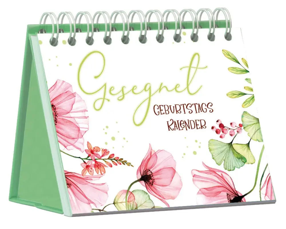 Cover: 9783866034181 | Gesegnet - Geburtstagskalender | Immerwährender Aufstellkalender
