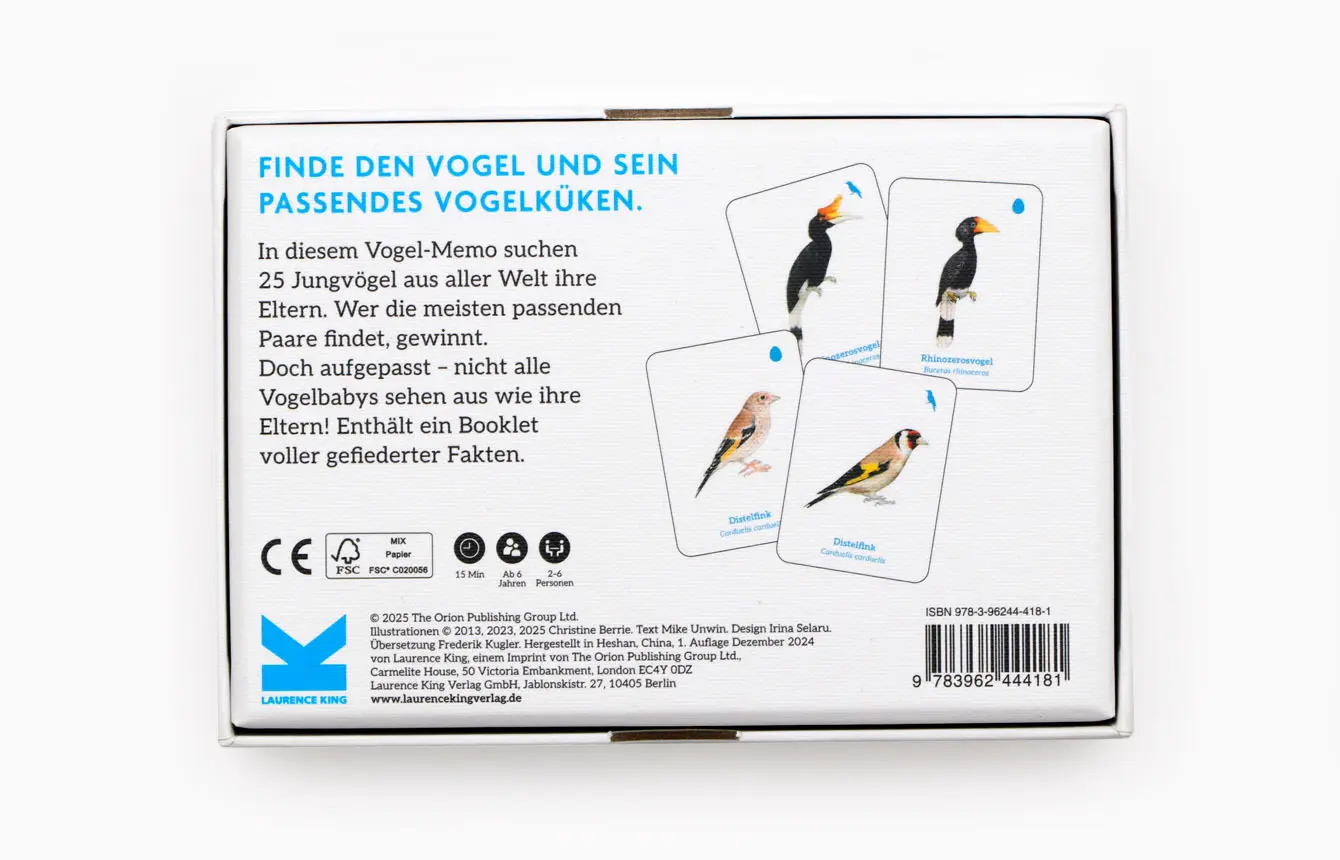 Bild: 9783962444181 | Finde das Vogelbaby | Ein Memo-Spiel | RSPB | Spiel | Deutsch | 2025