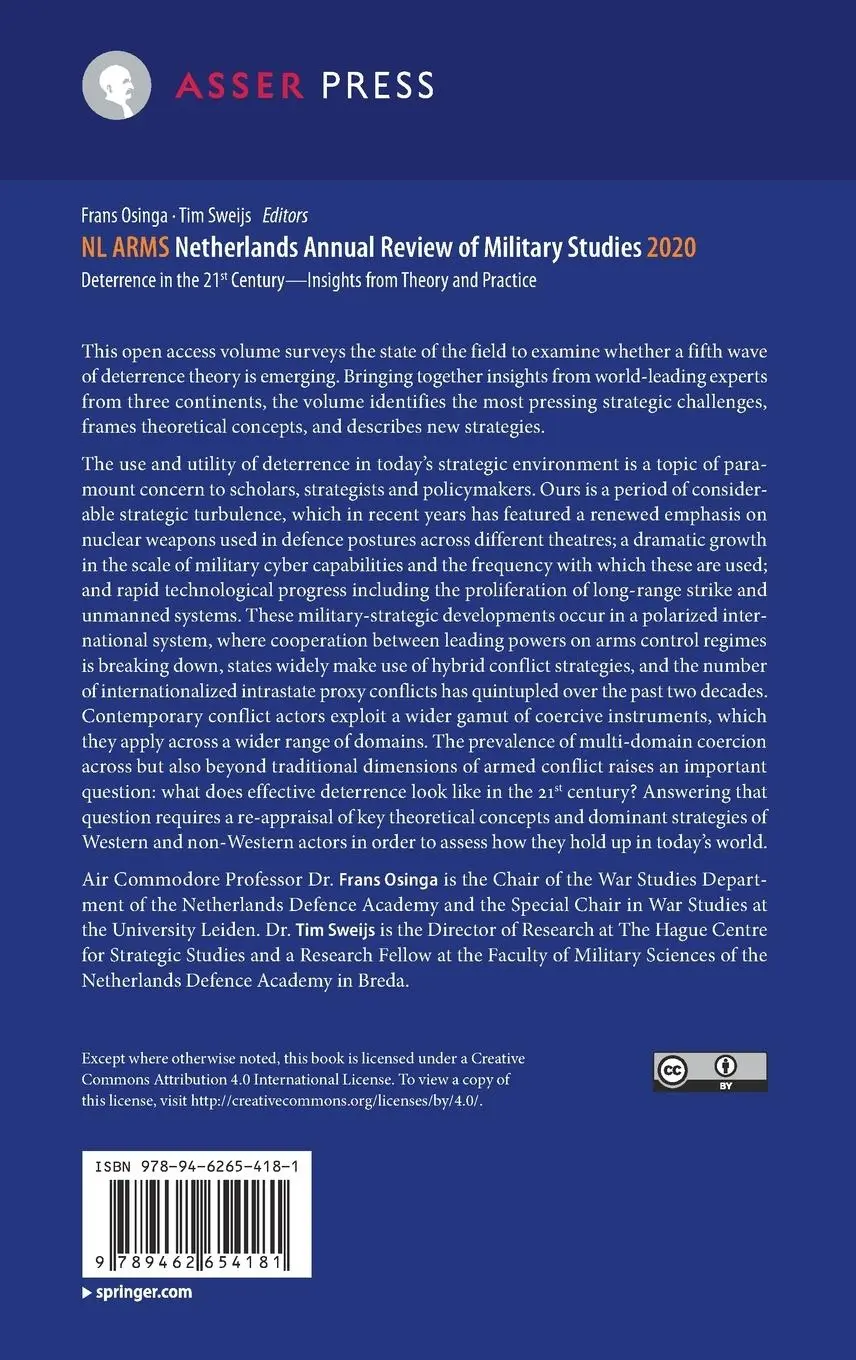 Rückseite: 9789462654181 | NL ARMS Netherlands Annual Review of Military Studies 2020 | Buch