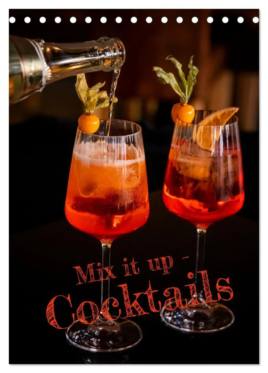 Cover: 9783516244281 | Mix it up - Cocktails (Tischkalender 2026 DIN A5 hoch), CALVENDO...