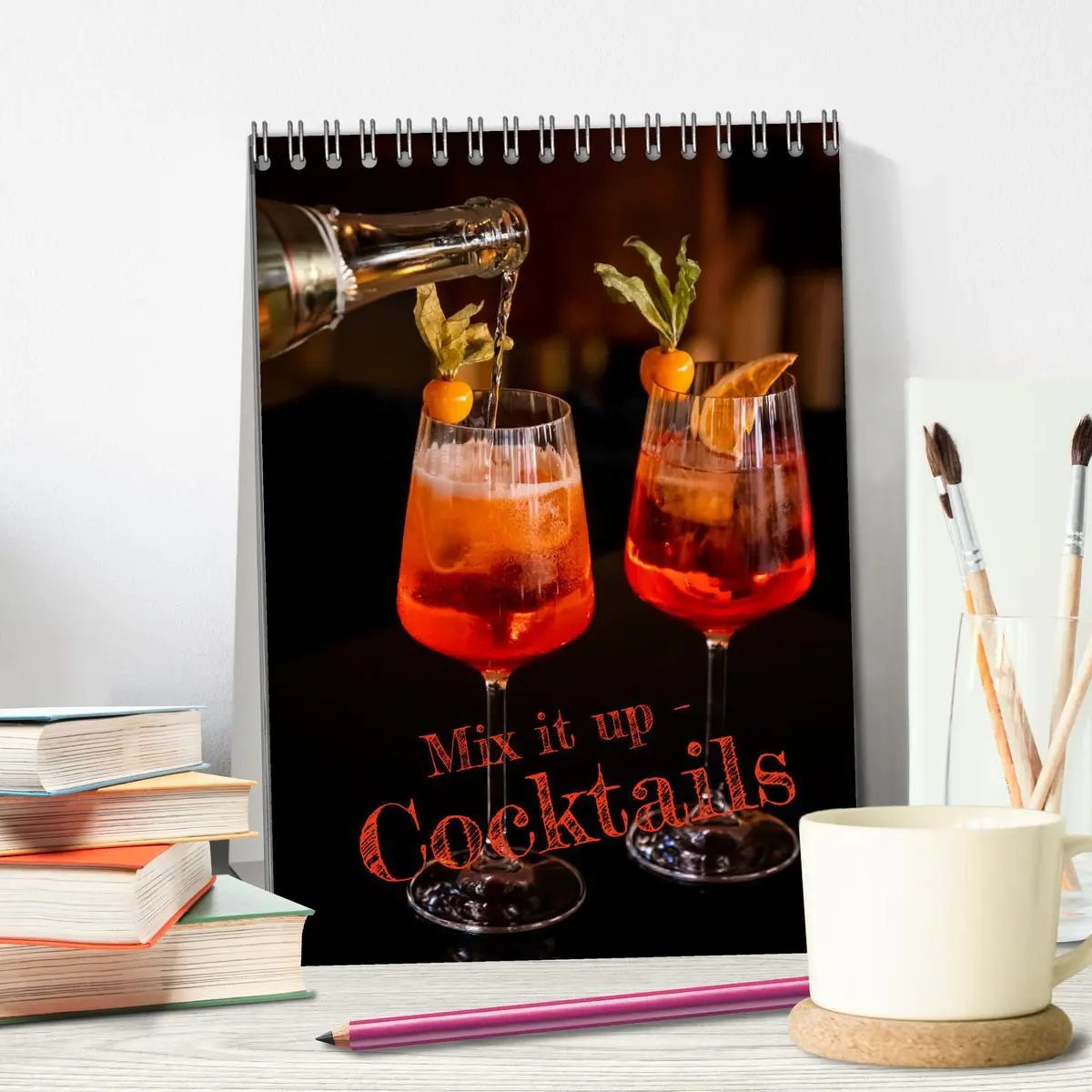 Bild: 9783516244281 | Mix it up - Cocktails (Tischkalender 2026 DIN A5 hoch), CALVENDO...
