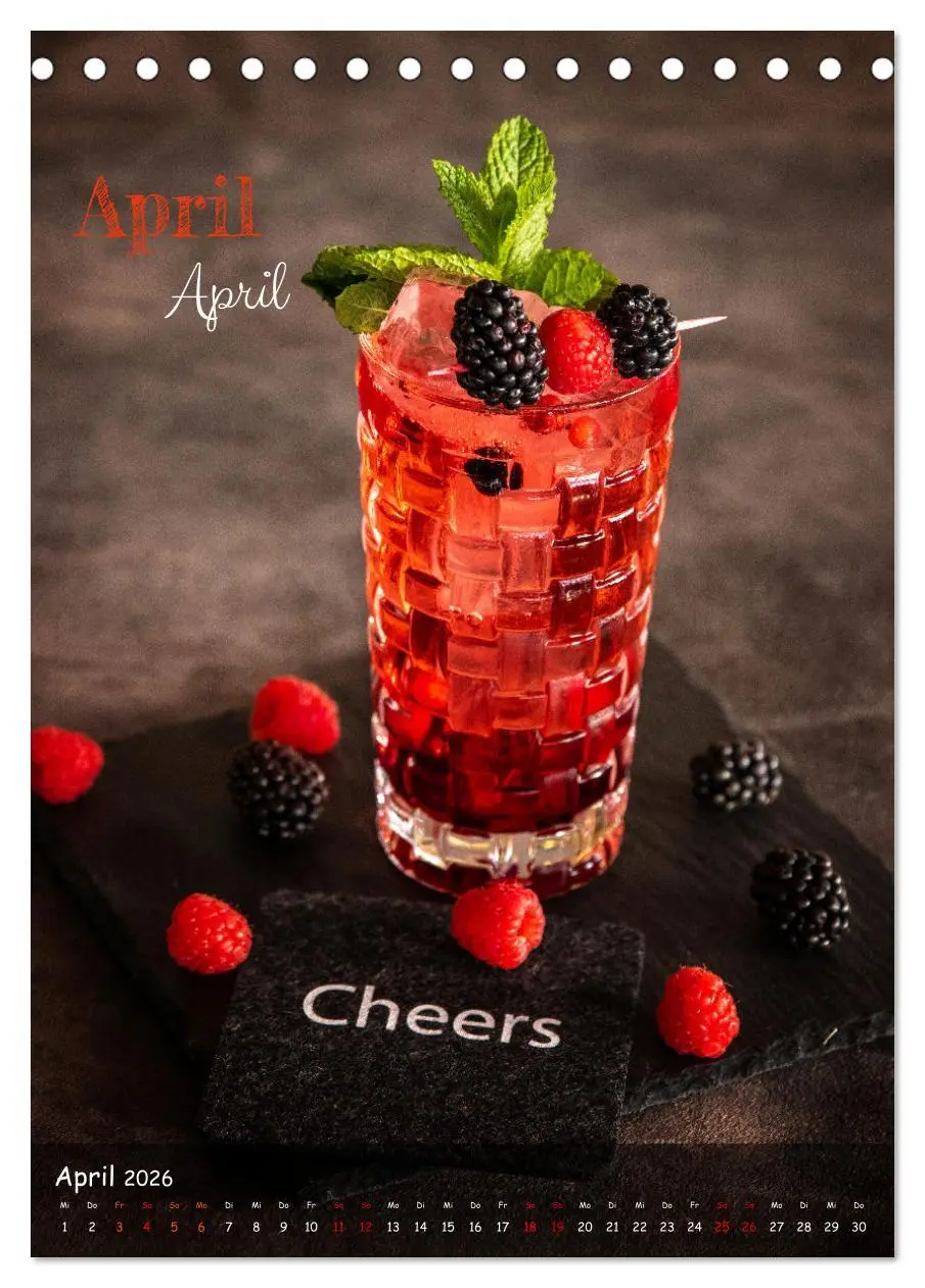 Bild: 9783516244281 | Mix it up - Cocktails (Tischkalender 2026 DIN A5 hoch), CALVENDO...