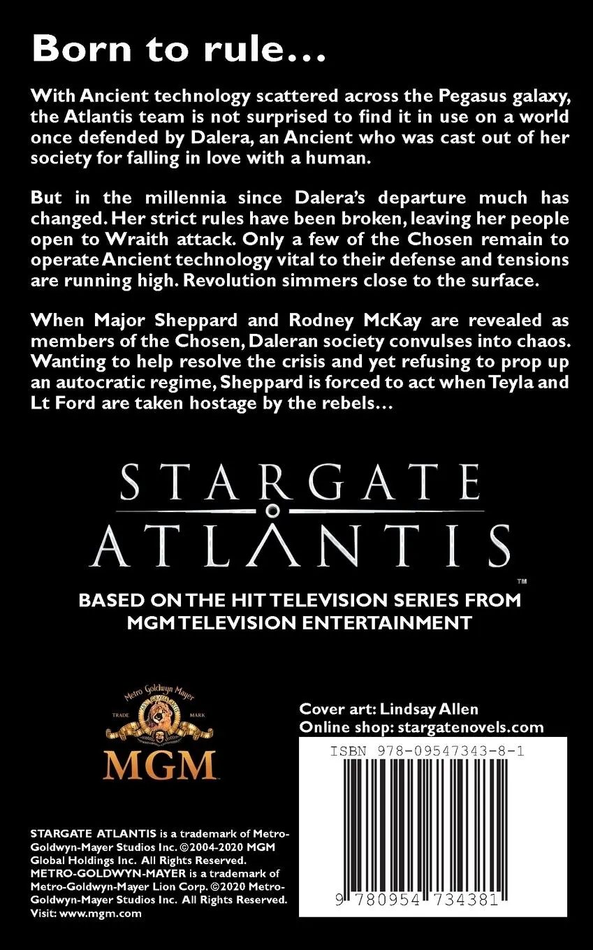 Rückseite: 9780954734381 | STARGATE ATLANTIS The Chosen | Sonny Whitelaw (u. a.) | Taschenbuch