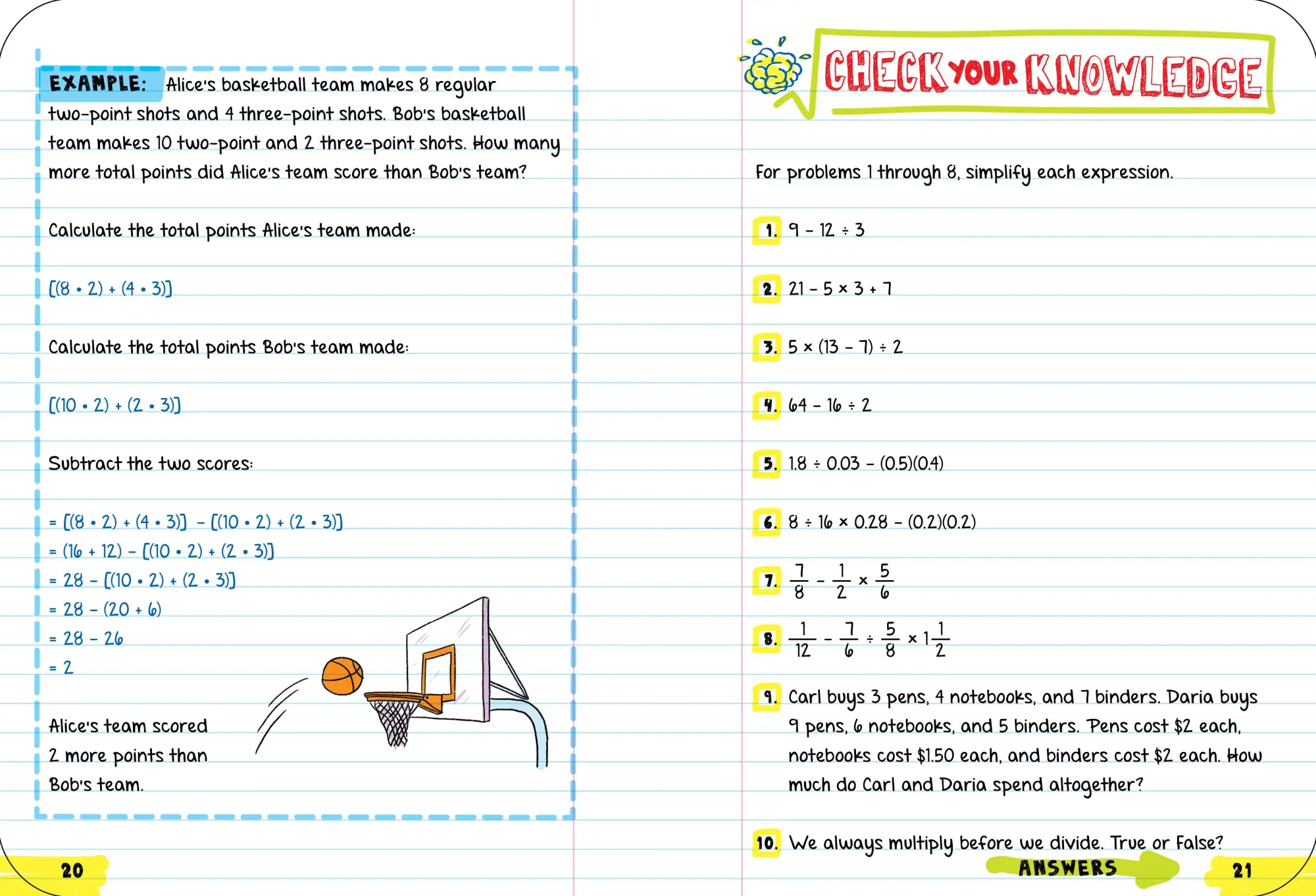Bild: 9781523504381 | Everything You Need to Ace Pre-Algebra and Algebra I in One Big Fat...