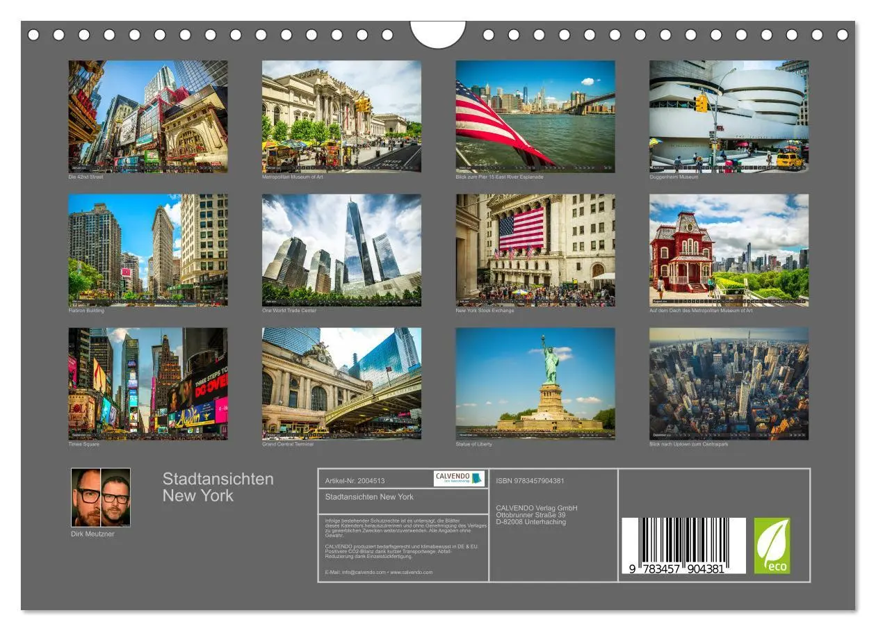 Bild: 9783457904381 | Stadtansichten New York (Wandkalender 2026 DIN A4 quer), CALVENDO...
