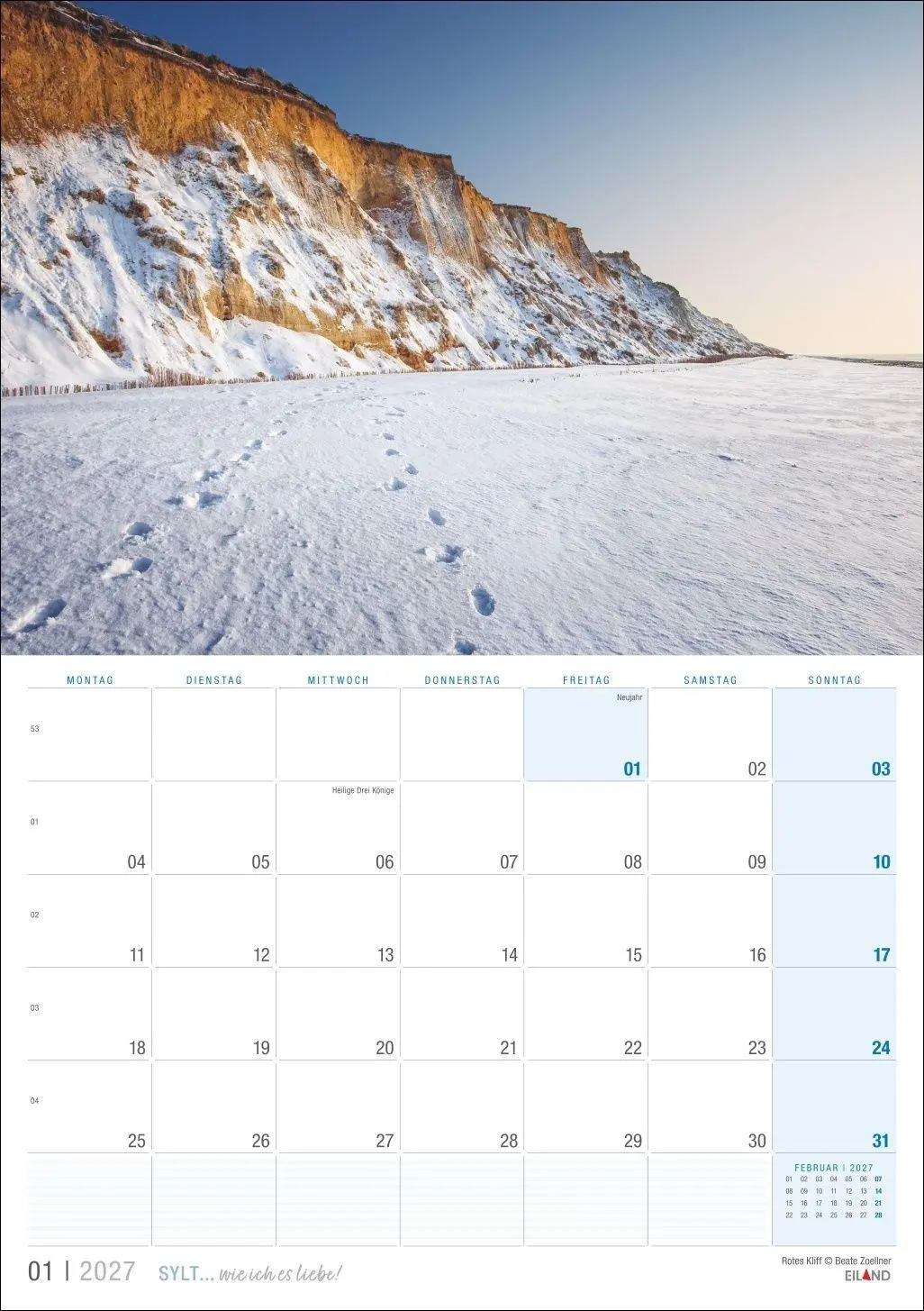 Bild: 9783964024381 | Sylt ... wie ich es liebe Kalender 2027 | Eiland | Kalender | 13 S.