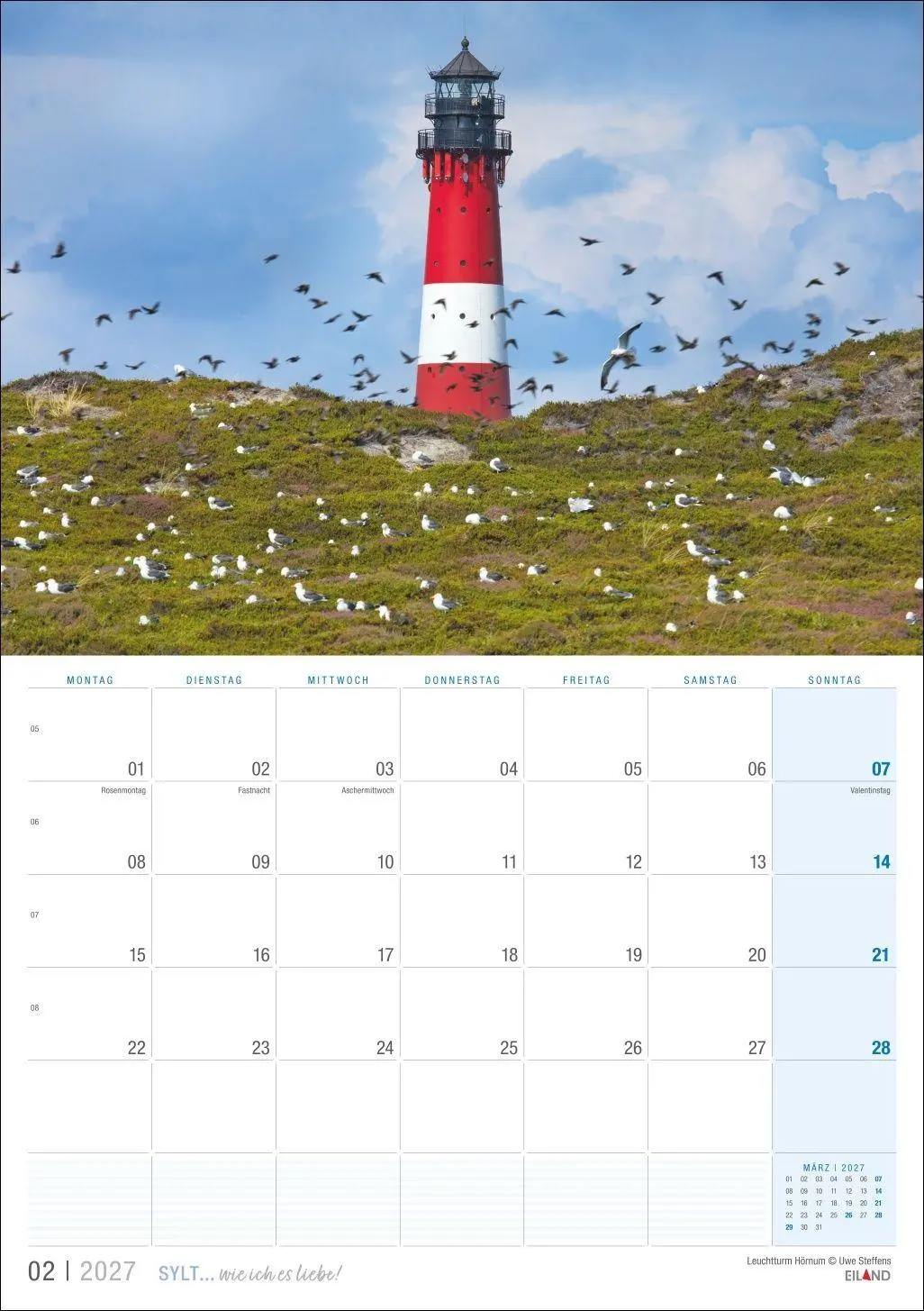 Bild: 9783964024381 | Sylt ... wie ich es liebe Kalender 2027 | Eiland | Kalender | 13 S.