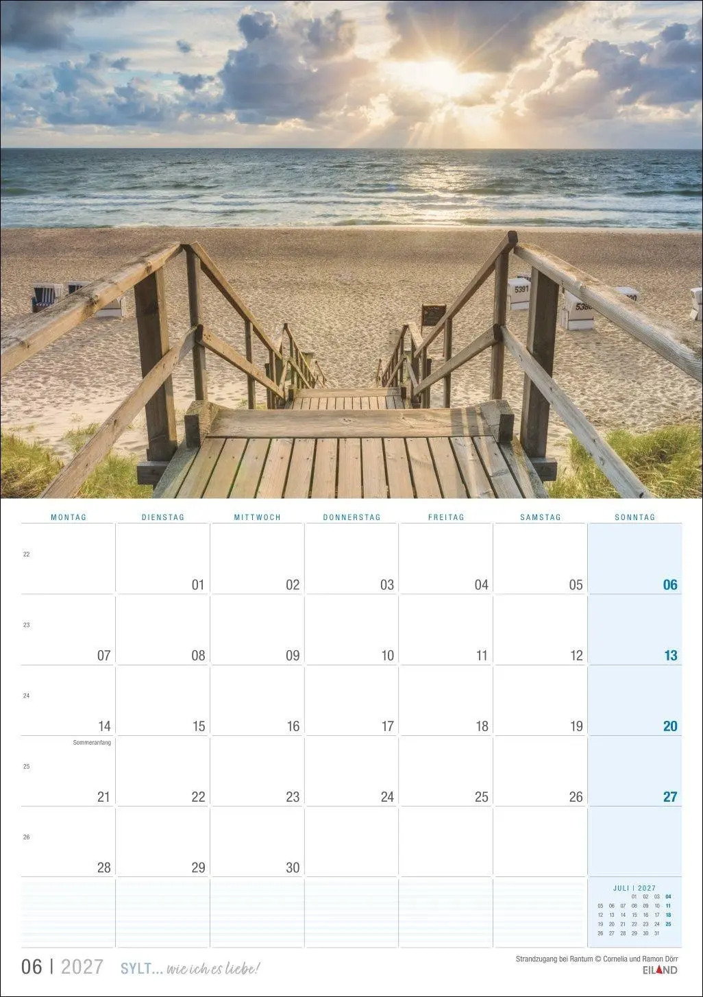 Bild: 9783964024381 | Sylt ... wie ich es liebe Kalender 2027 | Eiland | Kalender | 13 S.