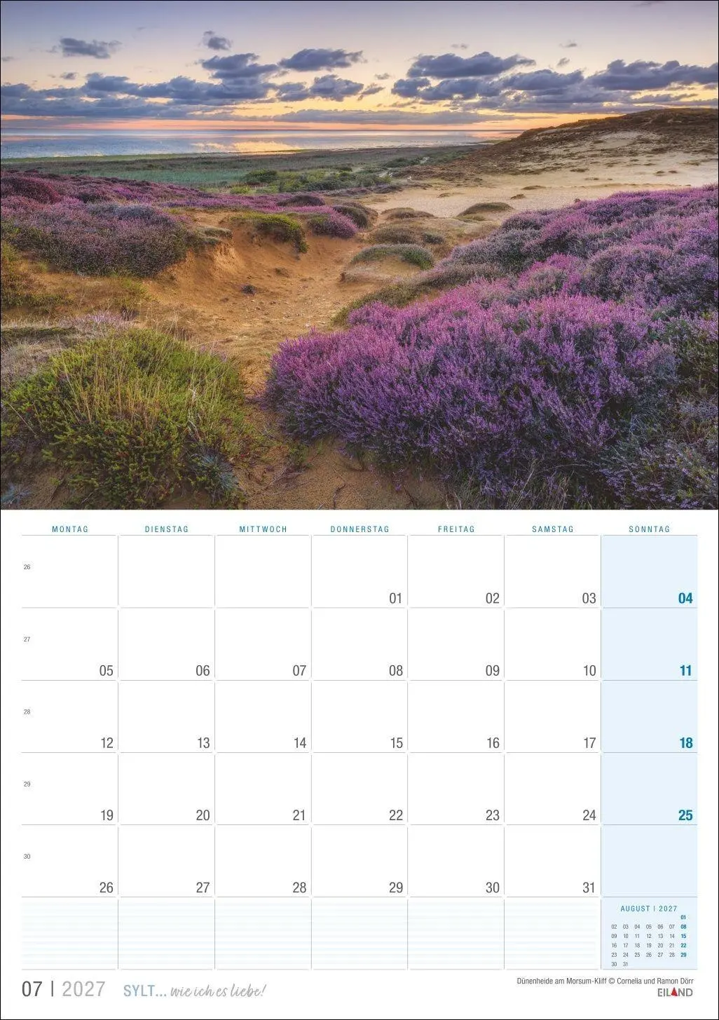 Bild: 9783964024381 | Sylt ... wie ich es liebe Kalender 2027 | Eiland | Kalender | 13 S.