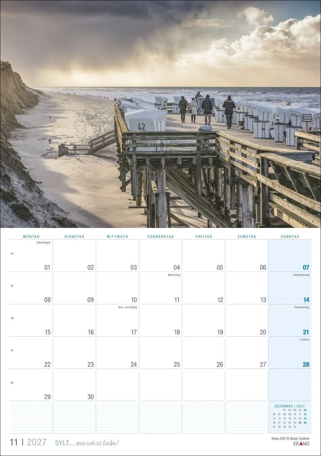 Bild: 9783964024381 | Sylt ... wie ich es liebe Kalender 2027 | Eiland | Kalender | 13 S.