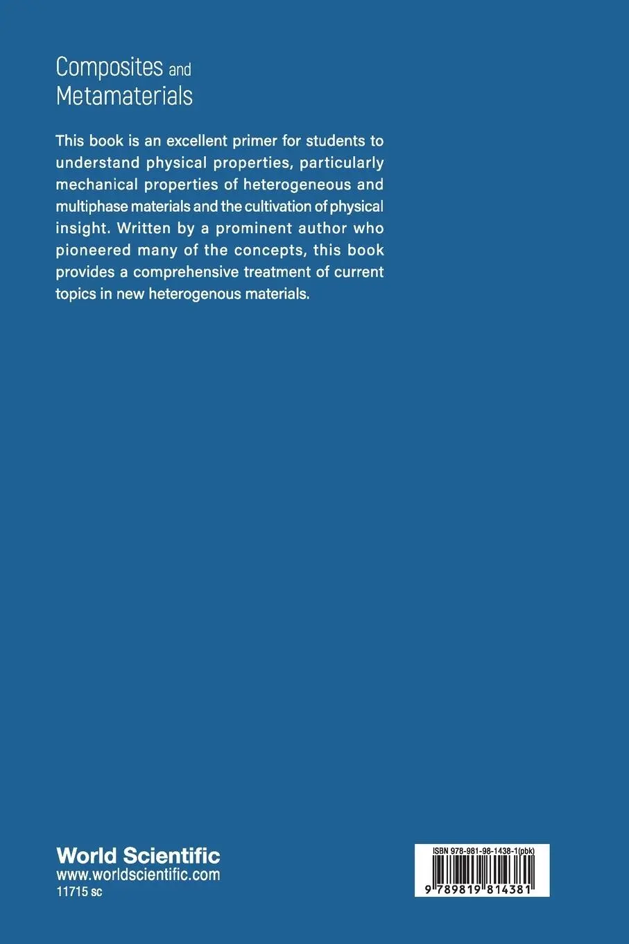 Rückseite: 9789819814381 | COMPOSITES AND METAMATERIALS | Roderic Lakes | Taschenbuch | Englisch