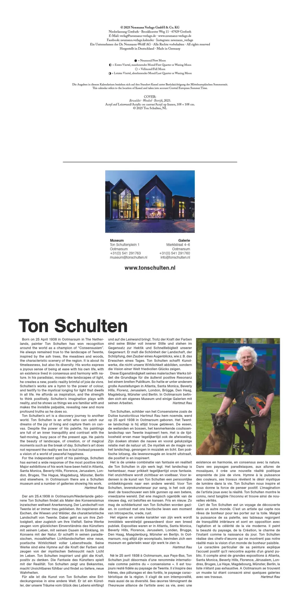 Bild: 4069095004481 | Ton Schulten 2026 - Wand-Kalender - Broschüren-Kalender - 30x30 -...