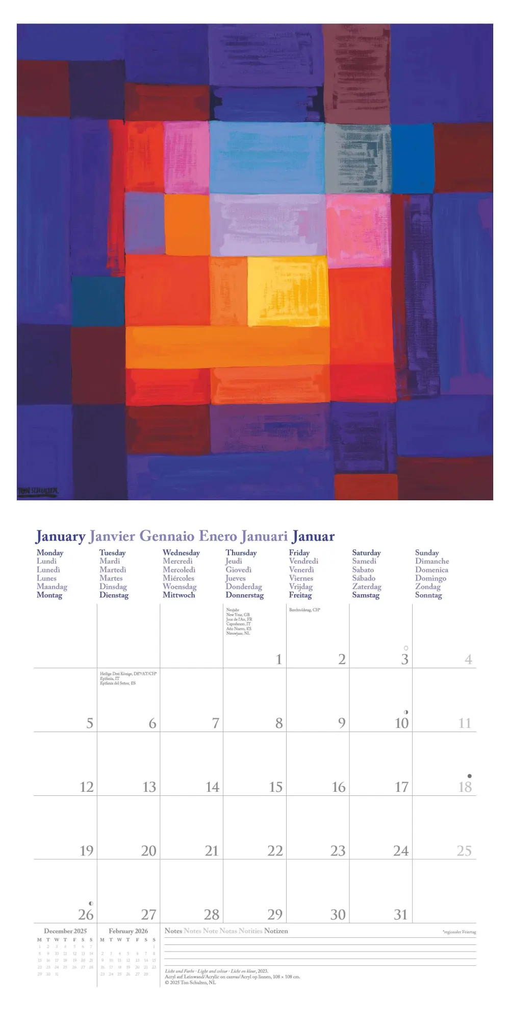 Bild: 4069095004481 | Ton Schulten 2026 - Wand-Kalender - Broschüren-Kalender - 30x30 -...