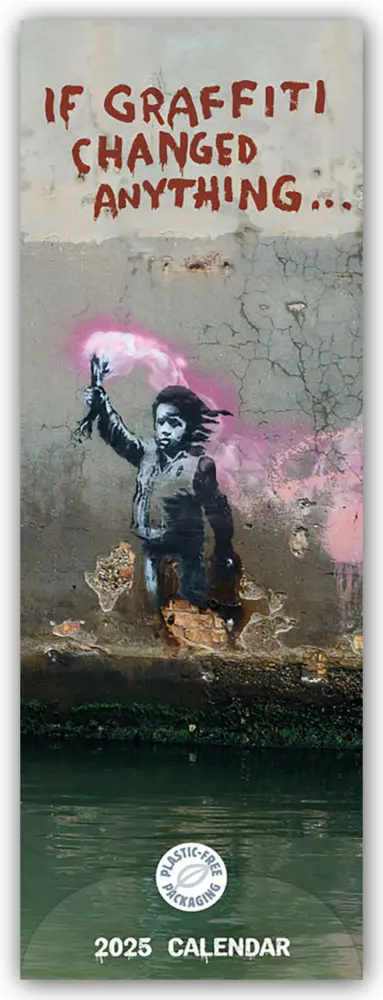 Cover: 9781529844481 | Banksy - If Graffiti Changed Anything 2025 - Slimline-Kalender | 14 S.