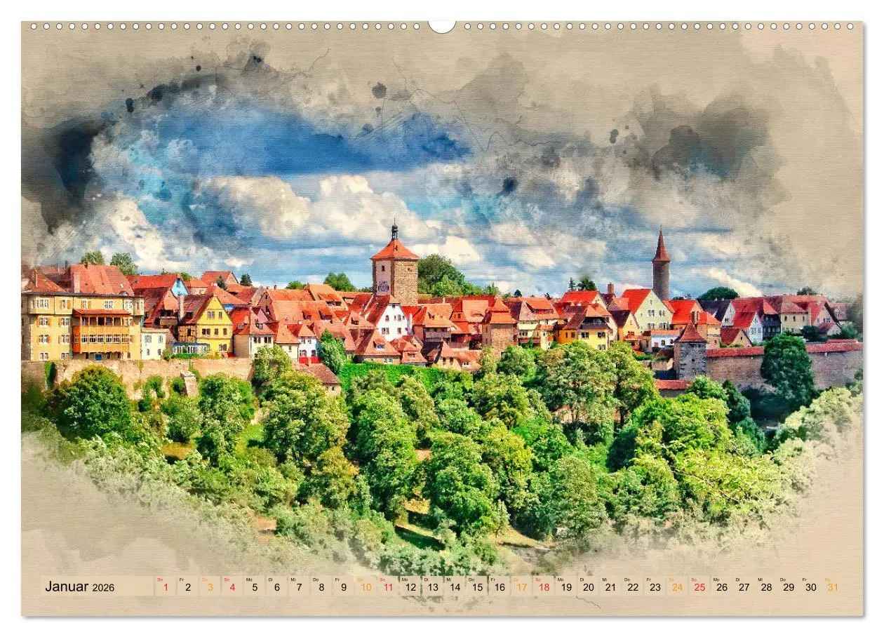 Bild: 9783457754481 | Romantische Städte - Rothenburg ob der Tauber (hochwertiger Premium...