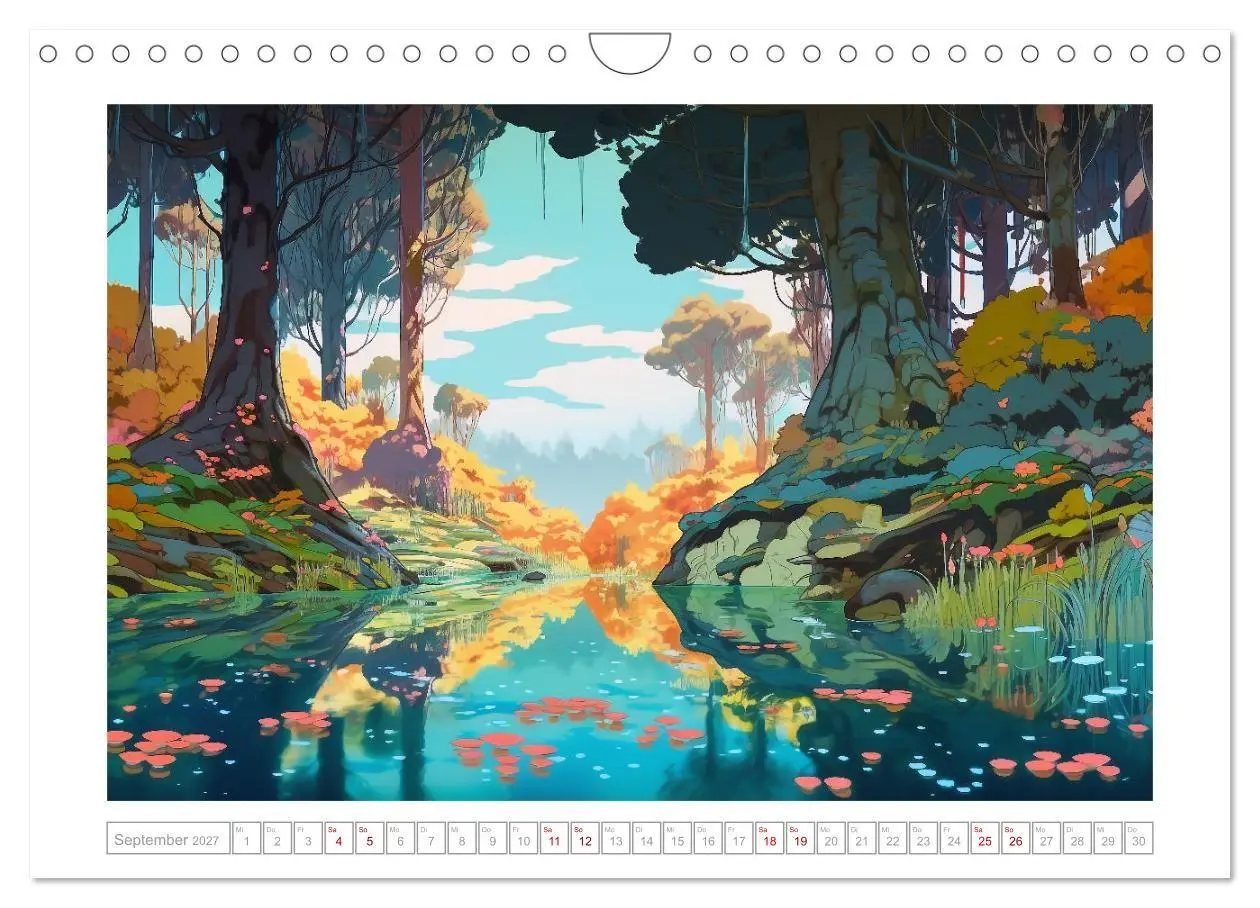 Bild: 9783569314481 | Zauberhafte Anime Welt (Wandkalender 2027 DIN A4 quer), CALVENDO...