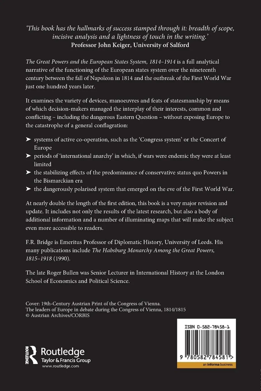 Rückseite: 9780582784581 | The Great Powers and the European States System 1814-1914 | Buch