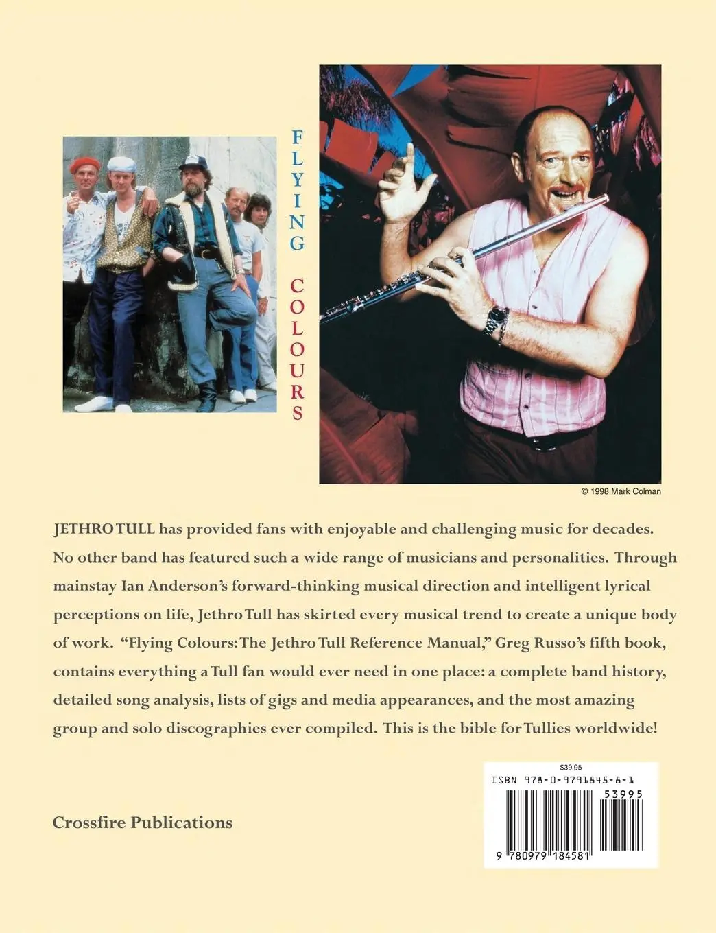 Rückseite: 9780979184581 | Flying Colours | The Jethro Tull Reference Manual | Greg Russo | Buch