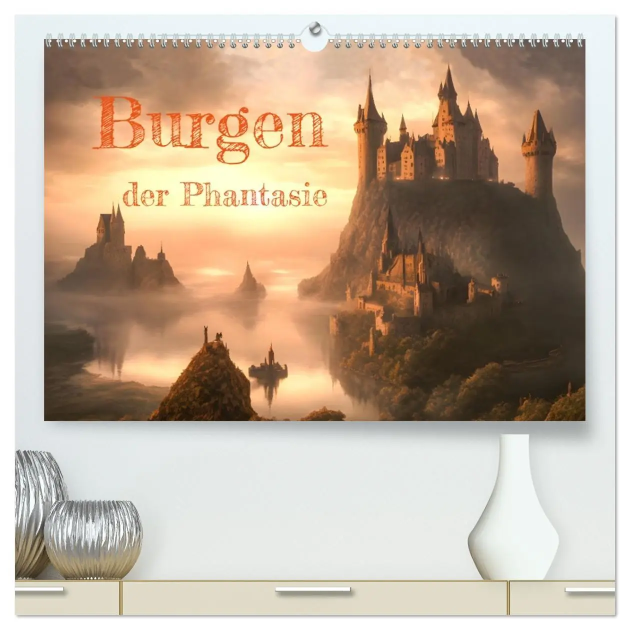 Cover: 9783457504581 | Burgen der Phantasie (hochwertiger Premium Wandkalender 2026 DIN A2...