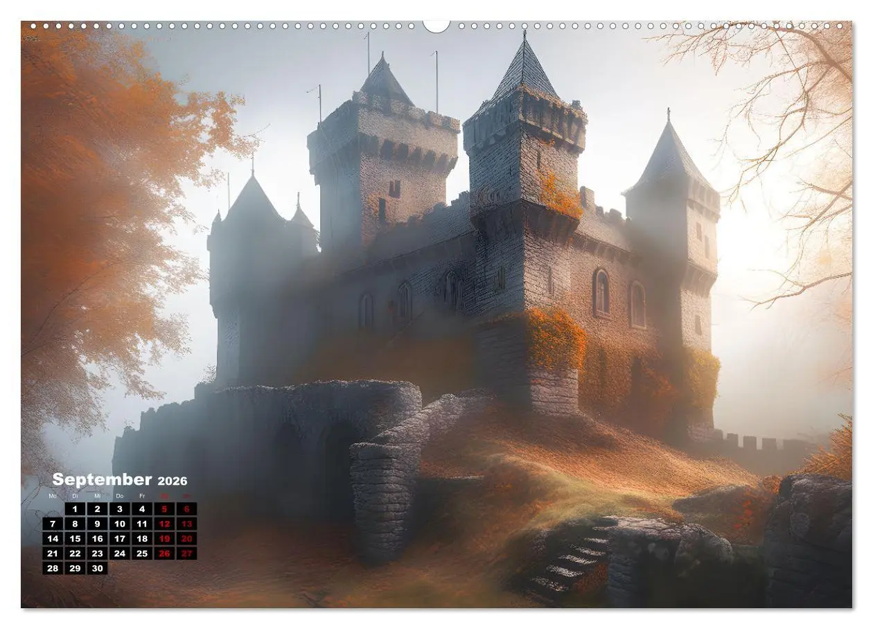 Bild: 9783457504581 | Burgen der Phantasie (hochwertiger Premium Wandkalender 2026 DIN A2...