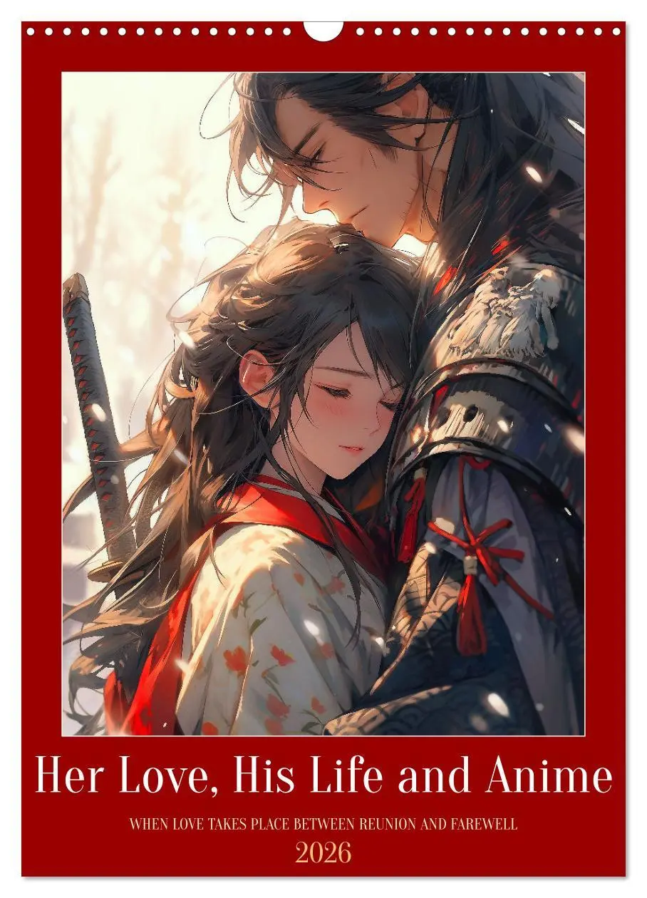 Cover: 9783516524581 | Her Love, His Life and Anime (Wall Calendar 2026 DIN A3 portrait),...