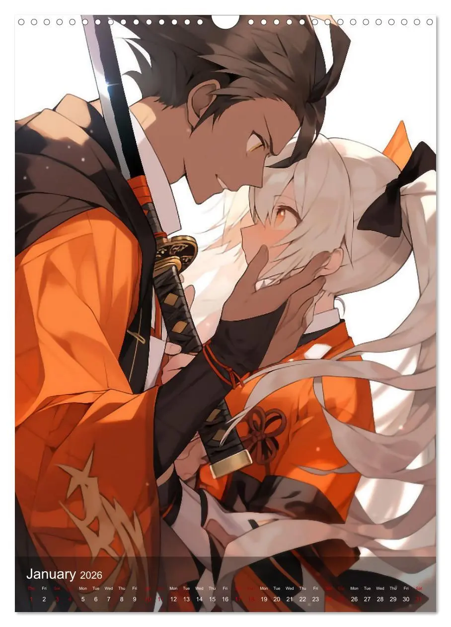 Bild: 9783516524581 | Her Love, His Life and Anime (Wall Calendar 2026 DIN A3 portrait),...
