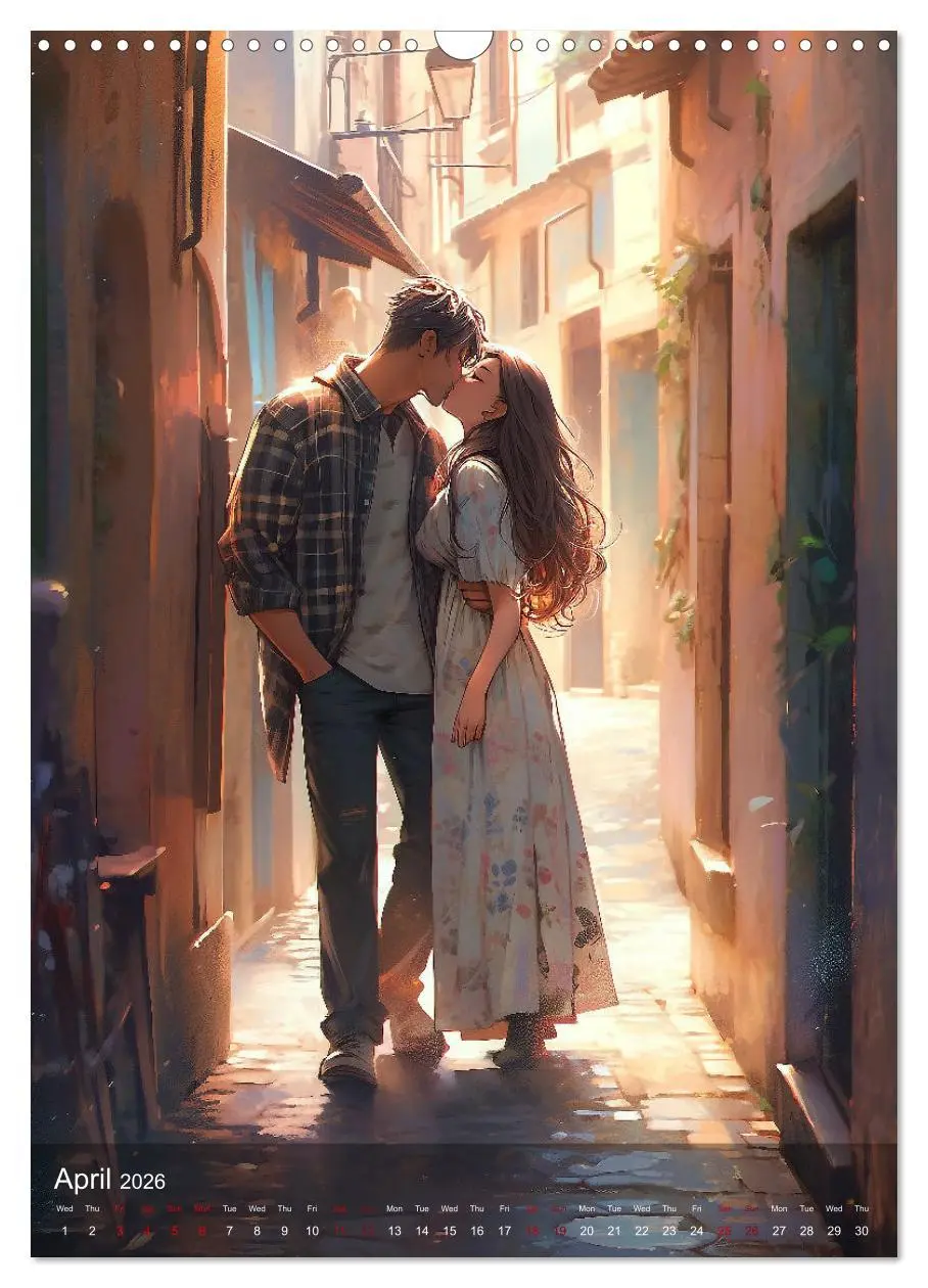Bild: 9783516524581 | Her Love, His Life and Anime (Wall Calendar 2026 DIN A3 portrait),...