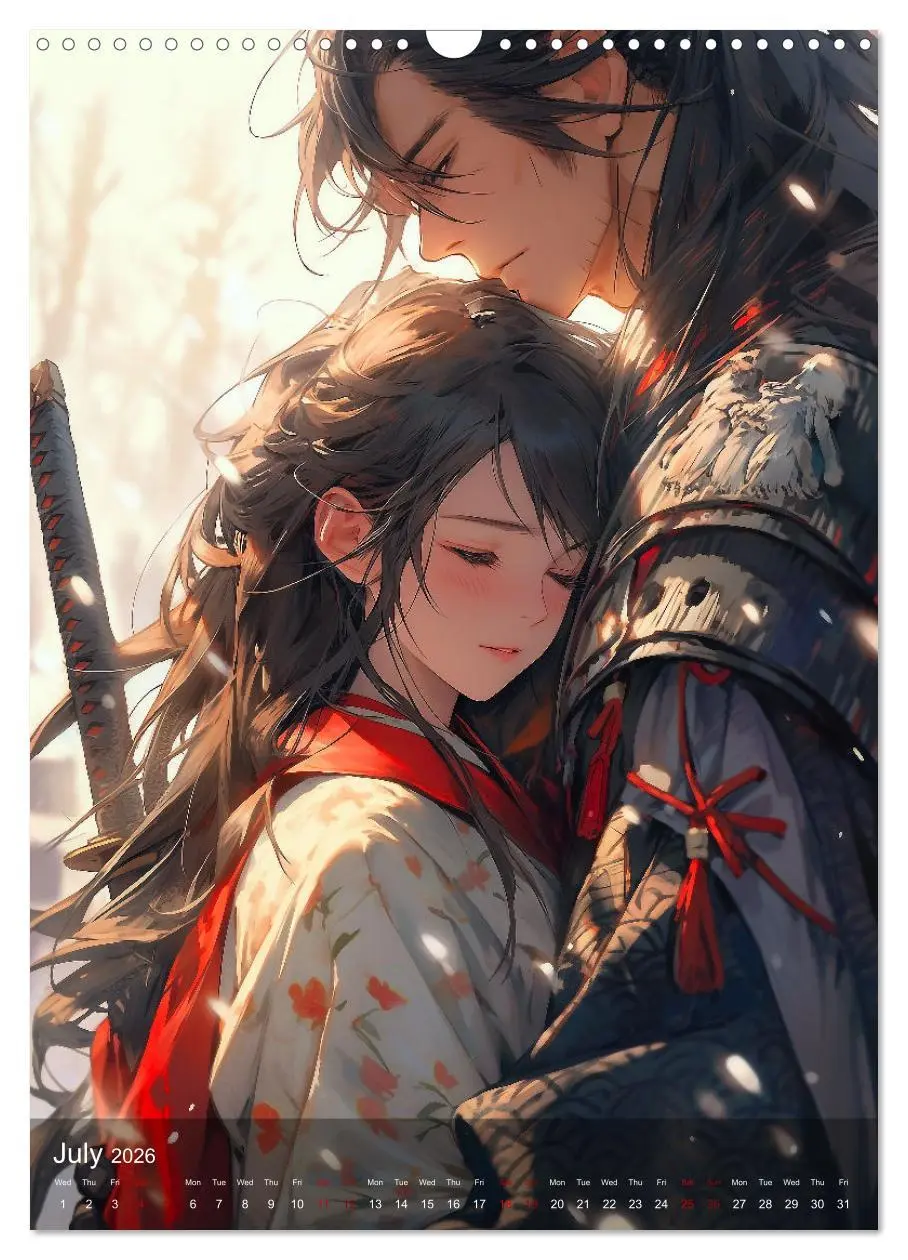 Bild: 9783516524581 | Her Love, His Life and Anime (Wall Calendar 2026 DIN A3 portrait),...