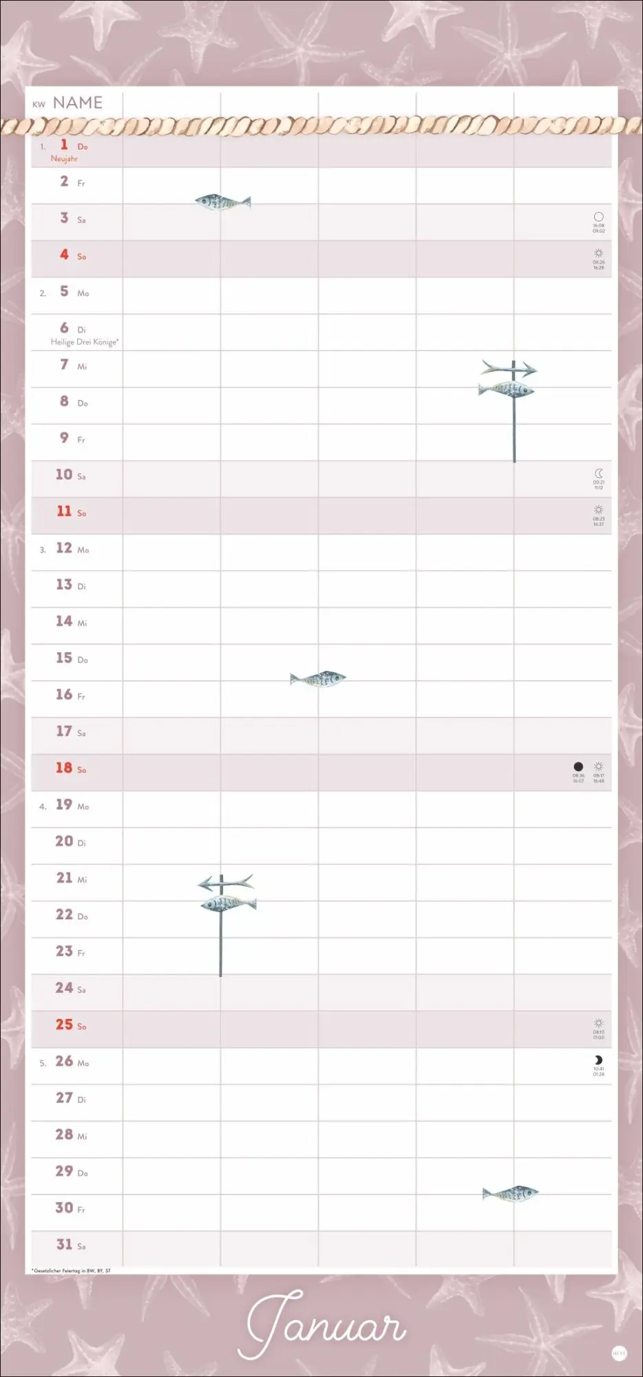 Bild: 9783756414581 | Meer Familie Familienplaner 2026 - Planer für alle an Deck | Kalender