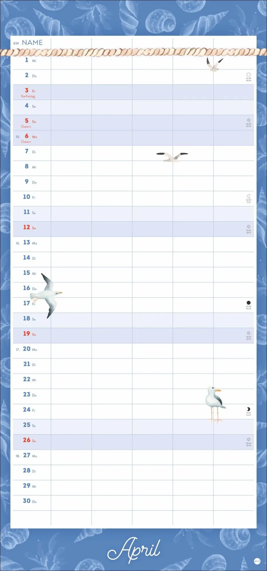 Bild: 9783756414581 | Meer Familie Familienplaner 2026 - Planer für alle an Deck | Kalender