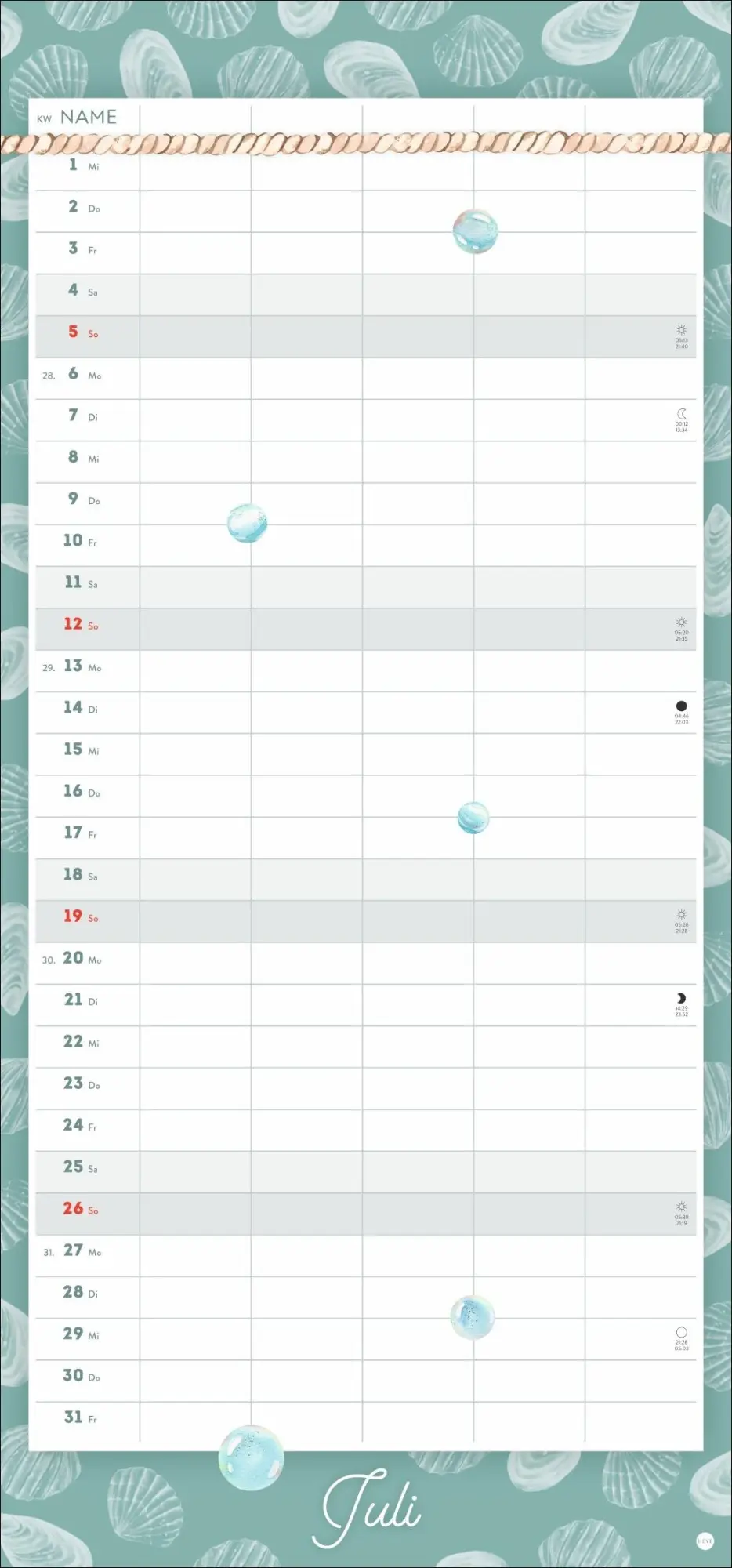 Bild: 9783756414581 | Meer Familie Familienplaner 2026 - Planer für alle an Deck | Kalender