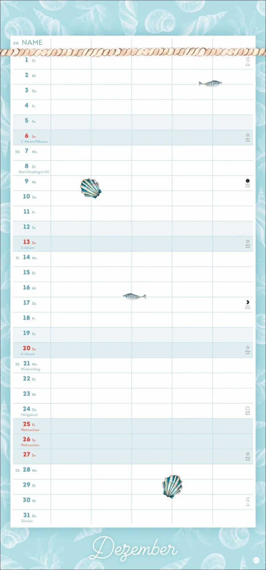 Bild: 9783756414581 | Meer Familie Familienplaner 2026 - Planer für alle an Deck | Kalender